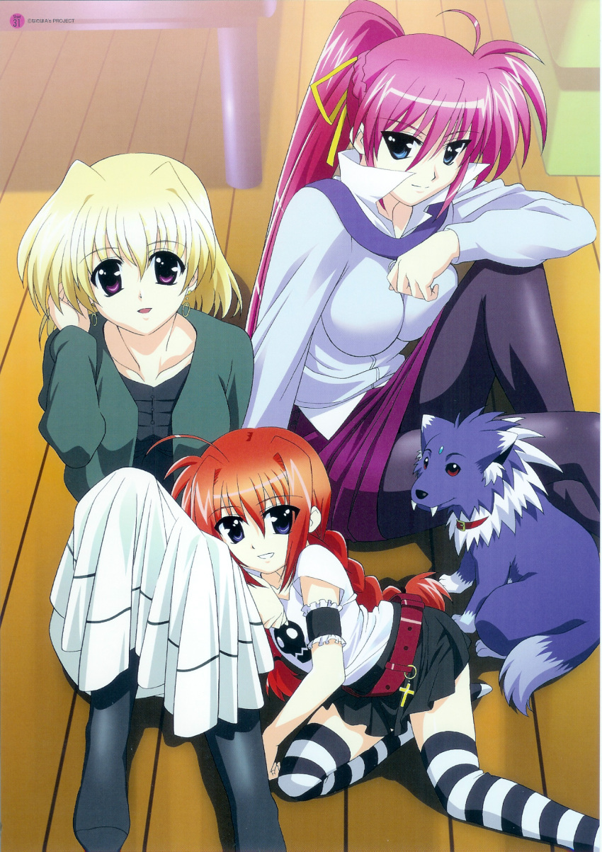 mahou_shoujo_lyrical_nanoha mahou_shoujo_lyrical_nanoha_a's pantyhose screening shamal signum thigh-highs vita zafira