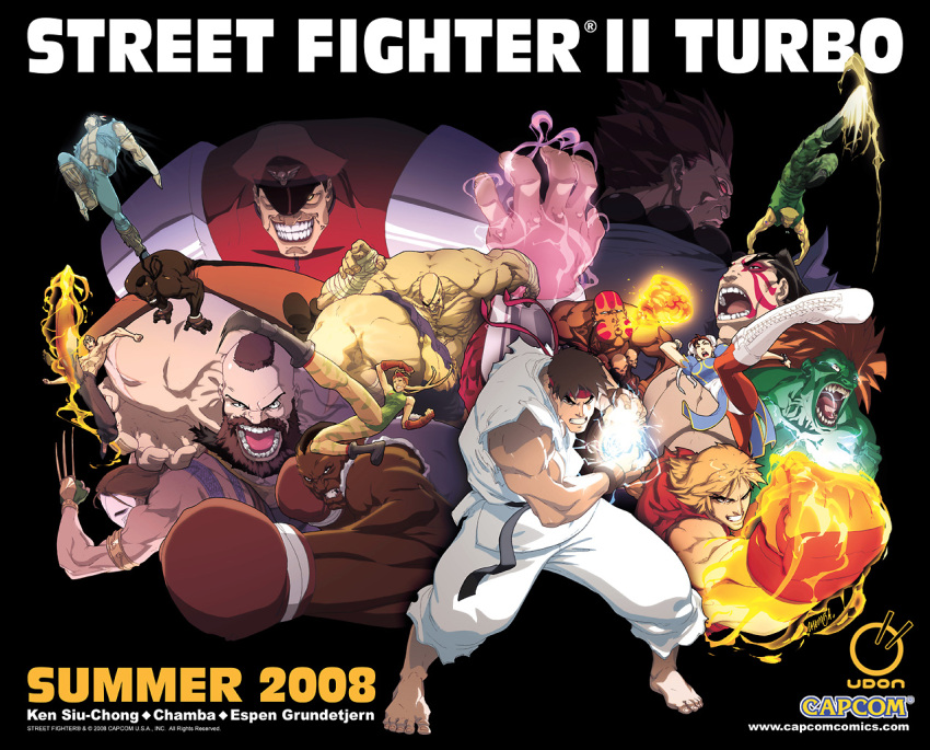 akuma bandages bare_shoulders barefoot beard blanka bodypaint boots boxing_gloves cammy_white camouflage capcom chinadress chun-li claws clenched_hand dee_jay dhalsim edmond_honda everyone eyepatch facepaint facial_hair feet fei_long fighting_stance fire glowing gouki green_skin grin guile hadouken hat headband ken_masters kick kicking lastscionz leotard m_bison mask muscle pantyhose ryu ryuu_(street_fighter) sagat shoryuken smile street_fighter street_fighter_ii t_hawk thunder_hawk twin_braids udon vega zangief