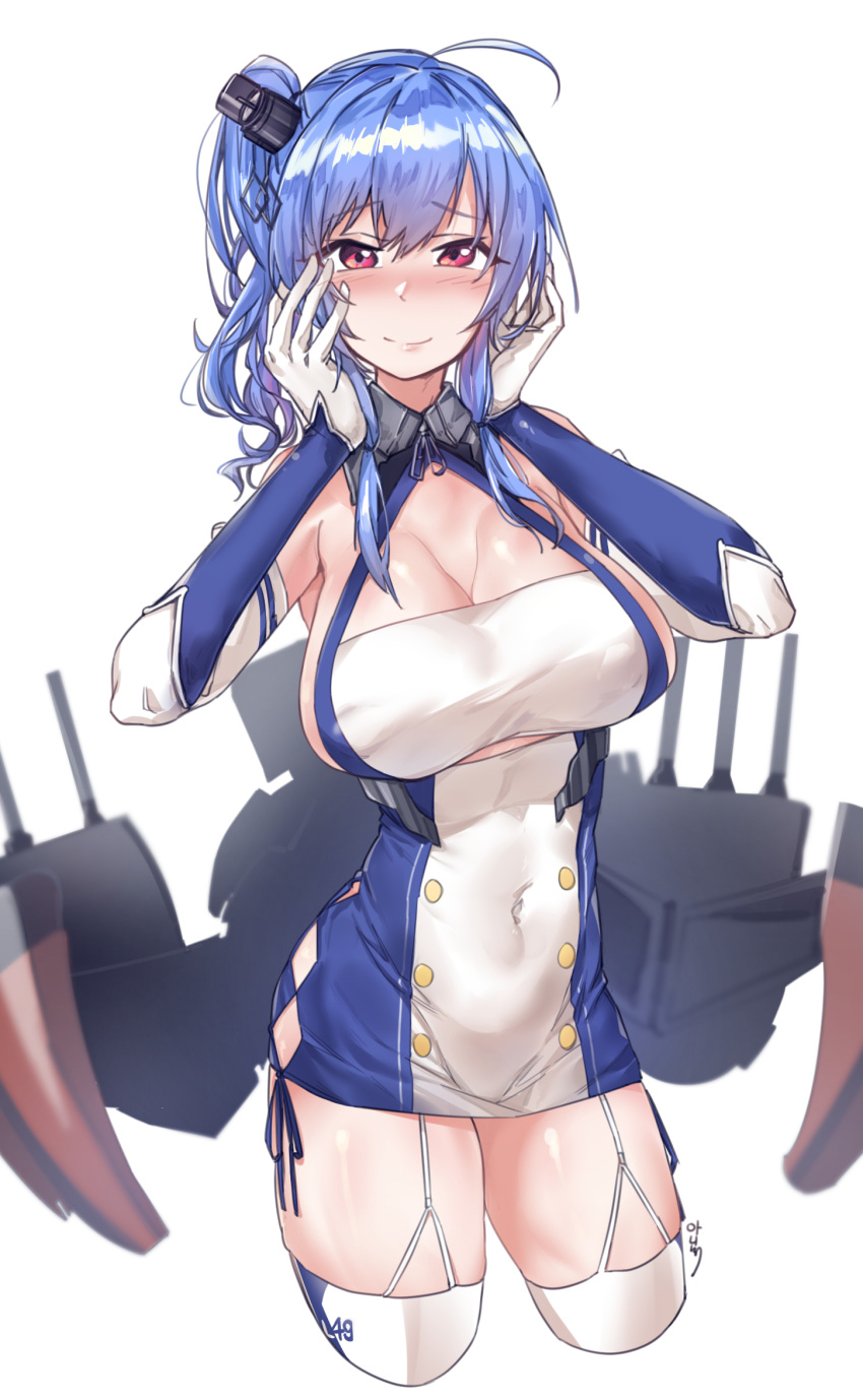 aningay azur_lane breasts cleavage curvy highres plump st._louis_(azur_lane) thighs