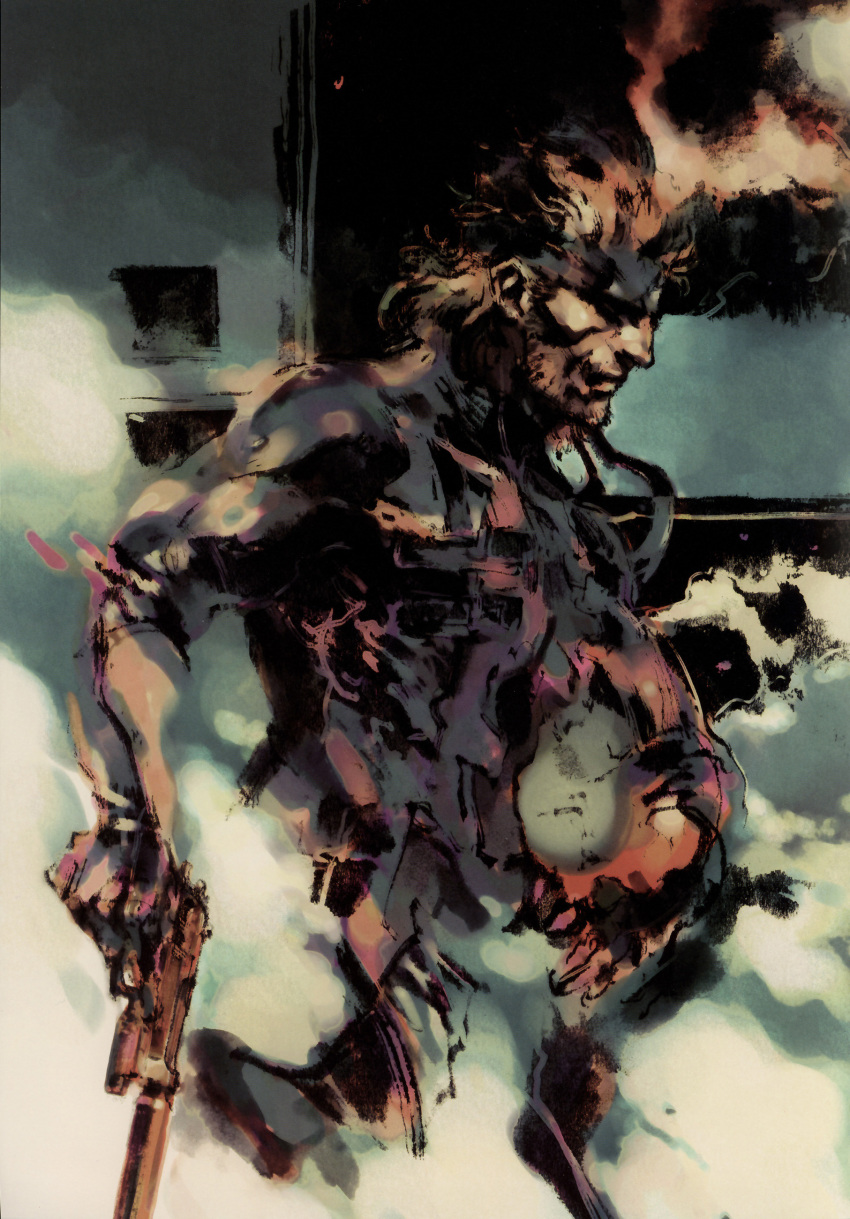 highres konami metal_gear metal_gear_solid official_art solid_snake