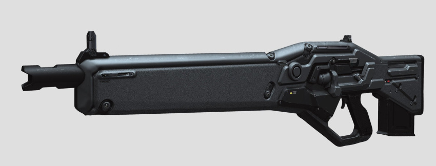 3d grey_background gun highres original rifle science_fiction weapon