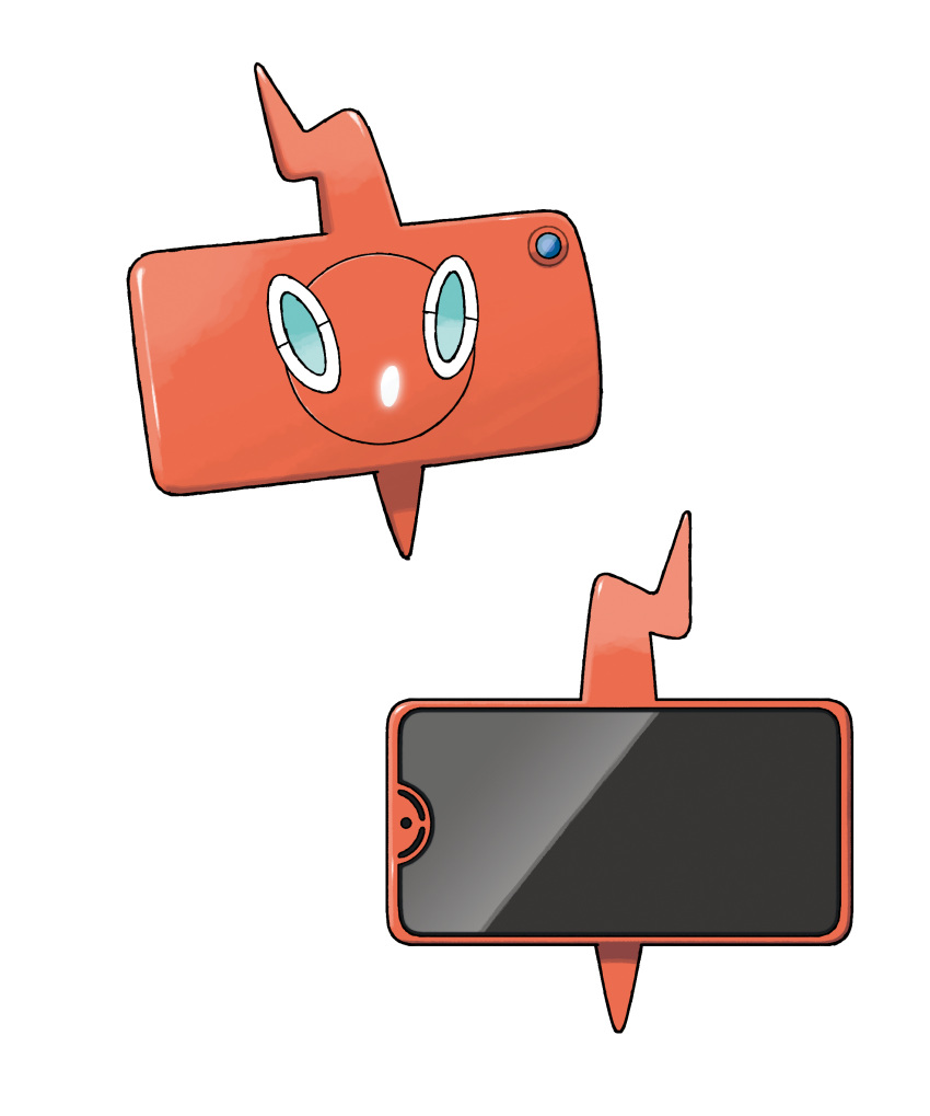 absurdres artist_request blue_eyes cellphone full_body gen_4_pokemon highres multiple_views official_art open_mouth outline phone pokemon pokemon_(creature) pokemon_(game) pokemon_swsh rotom rotom_phone shiny transparent_background white_outline