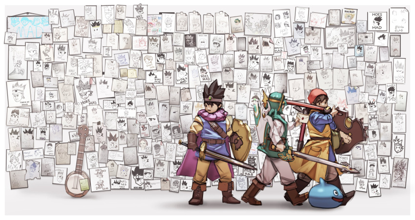 1other 3boys absurdres amamiya_ren animal_crossing animal_crossing:_new_leaf bandana bandana_waddle_dee banjo banjo-kazooie banjo_(banjo-kazooie) banjo_to_kazooie_no_daibouken belt black_hair blob boots brown_hair cameo cape cat character_print chrono_trigger circlet cloud_strife crono doubutsu_no_mori dragon_ball dragon_ball_super dragon_quest dragon_quest_iii dragon_quest_iv dragon_quest_viii drawing final_fantasy final_fantasy_vii geno_(mario) green_hair grey_background handsome_squidward hero_(dq4) hero_(dq8) highres hoes_mad homer_simpson hoshi_no_kirby human inkling instrument isabelle_(animal_crosing) kazooie_(banjo-kazooie) kirby_(series) kurusu_akira letter male_focus super_mario_bros. megami_tensei meme metal_gear_solid minecraft multiple_boys nin_nakajima pants paper persona persona_5 realistic red_headwear roto shield shizue_(doubutsu_no_mori) shulk simple_background slime_(dragon_quest) solid_snake son_gokuu splatoon splatoon_(series) spongebob_squarepants square_enix squidward_tentacles steve_(minecraft) sticky_note super_mario_bros. super_mario_rpg super_smash_bros. super_smash_bros._ultimate sword the_simpsons tobidase:_doubutsu_no_mori toei_animation tunic waddle_dee walking weapon xenoblade_(series) xenoblade_1 yellow_pants