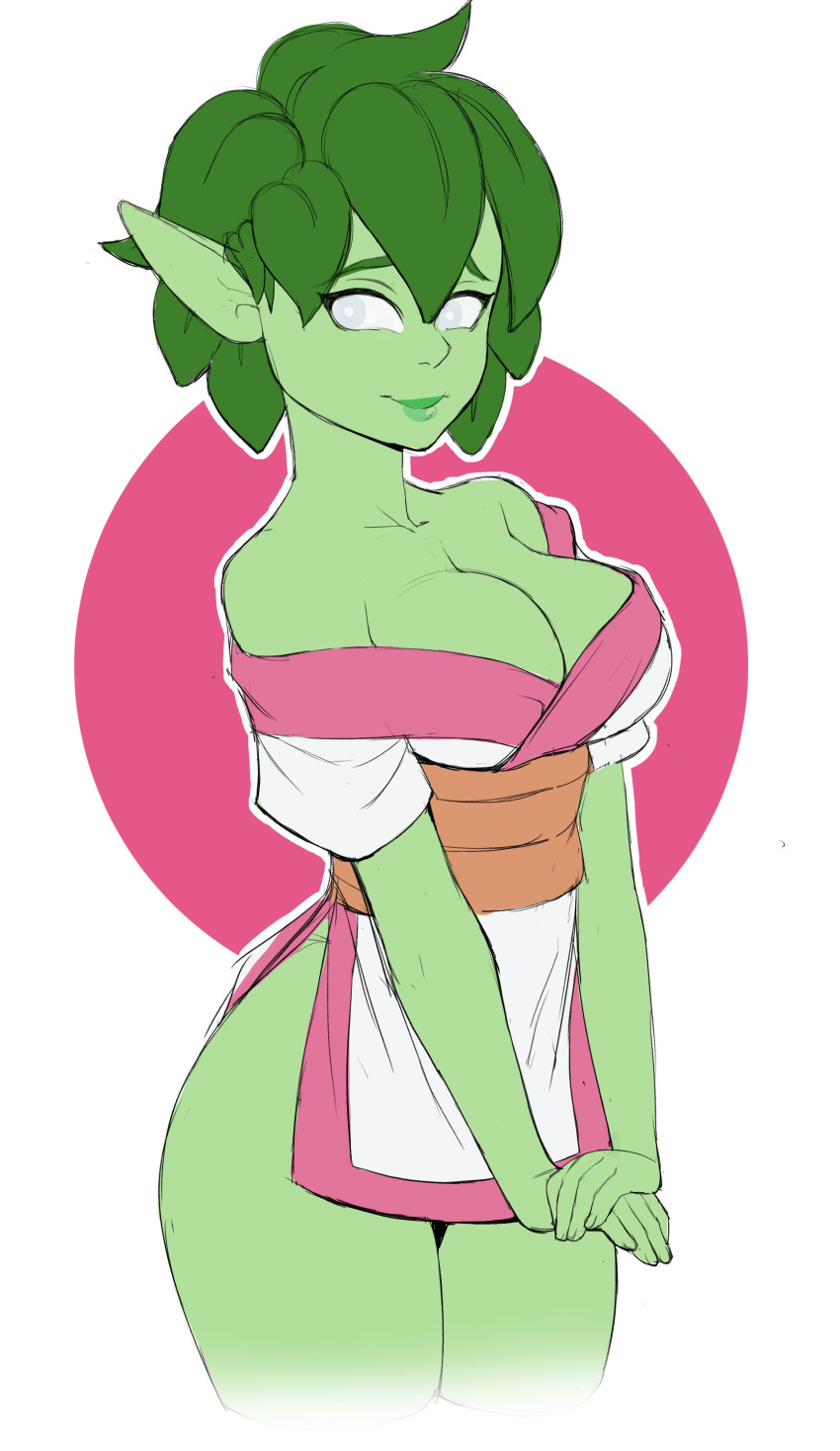 artist_request character_request copyright_request dress green_hair tagme