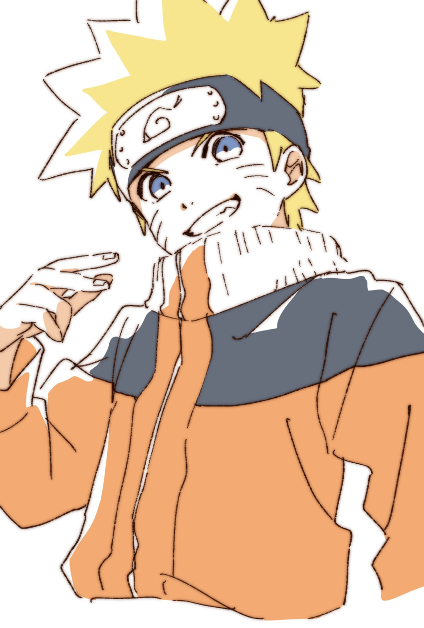 1boy blonde_hair blue_eyes forehead_protector highres male_focus namori naruto naruto_(series) ninja open_mouth short_hair solo uzumaki_naruto