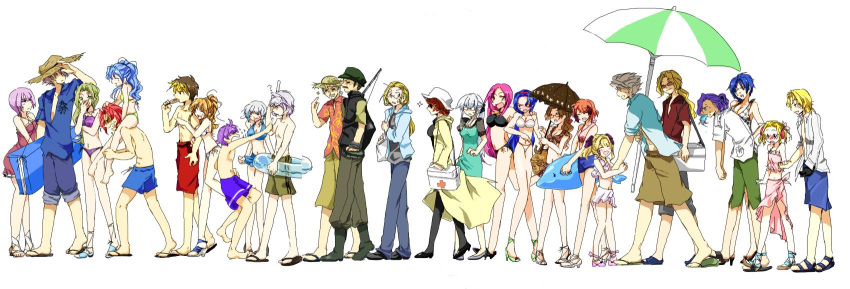 alfimi annotated arado_balanga axel_almer beach bikini blush cobray_gordon echidna_isaki eri_anzai everyone excellen_browning gilliam_yeager gloves hat hayas_(duster) highres ibis_douglas irui_guneden kai_kitamura kyousuke_nanbu lamia_loveless long_image marion_radom multiple_girls name_characters raidese_f_branstein ratsel_feinshmecker robert_ohmiya sandals sanger_zonvolt sean_webley selena_recital seolla_schweizer shine_hausen shorts sleigh_presty srey_presti straw_hat super_robot_wars super_robot_wars_original_generation super_robot_wars_original_generation_gaiden swimsuit takakura_tsugumi the_3rd_super_robot_wars_alpha tsugumi_takakura umbrella viletta_badam wide_image wodan_ymir zengar_zombolt