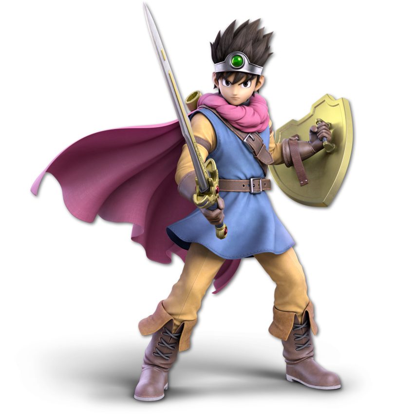 1boy 3d bird_studio dragon_quest dragon_quest_iii huge_filesize nintendo official_art png_conversion roto solo square_enix super_smash_bros. tagme transparent_background