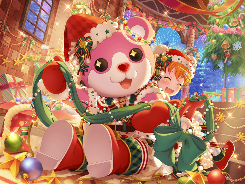 bang_dream! bear christmas mascot okusawa_misaki smile