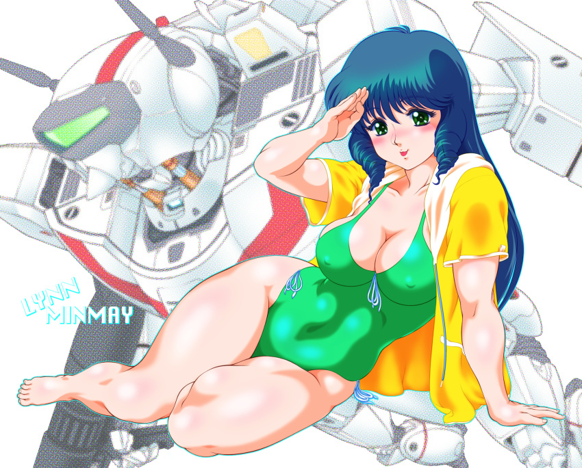 1girl choujikuu_yousai_macross gintama_danshaku highres macross macross:_do_you_remember_love? swimsuit