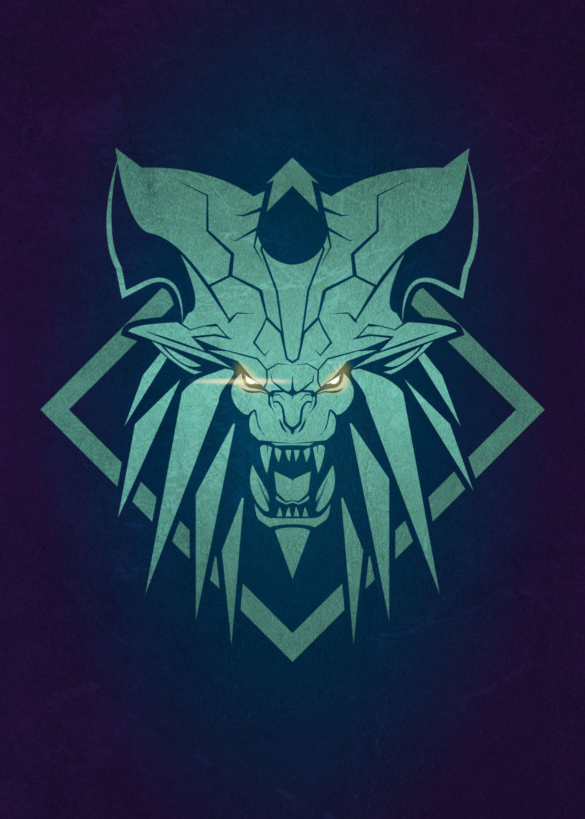 absurdres ancient dragon eyes highres logo lunastra monster monster_hunter monster_hunter:_world open_eyes simple_background symbol tacuyanjun the_witcher the_witcher_3 thorns