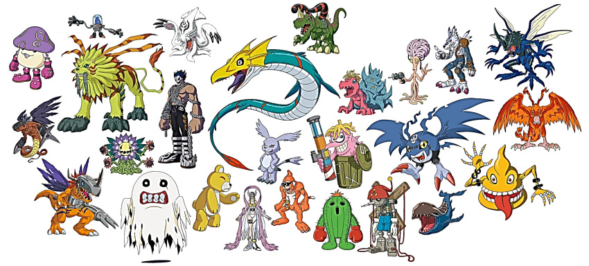 alien angel angewomon bakemon bat bazooka bird birdramon blossomon cactus deathmeramon digimon digimon_adventure dragon etemon garbamon gazimon gesomon ghost gloves gun insect kabuterimon lion machine megadramon metalgreymon monkey monster monzaemon mushmon mushroom nanomon picodevimon pinocchimon saberleomon sea_monster seadramon shellmon squid sukamon tagme teddy_bear teeth togemon tuskmon vadermon weapon weregarurumon whale whamon white_background