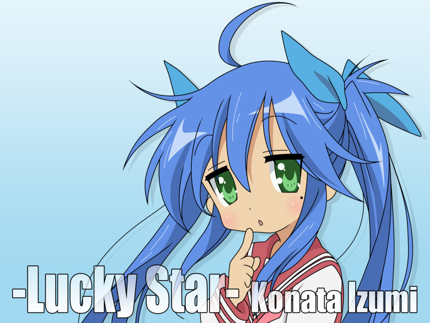 blue_hair izumi_konata lucky_star seifuku tagme