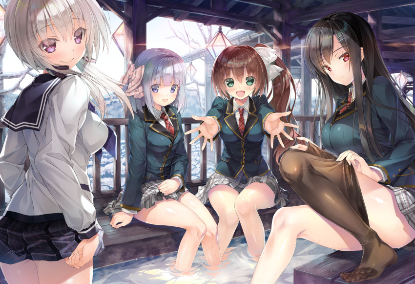 game_cg highres kakegawa_hazuki kiba_satoshi kinomiya_nanoka maisaka_mai official_art omaezaki_yuu study_steady