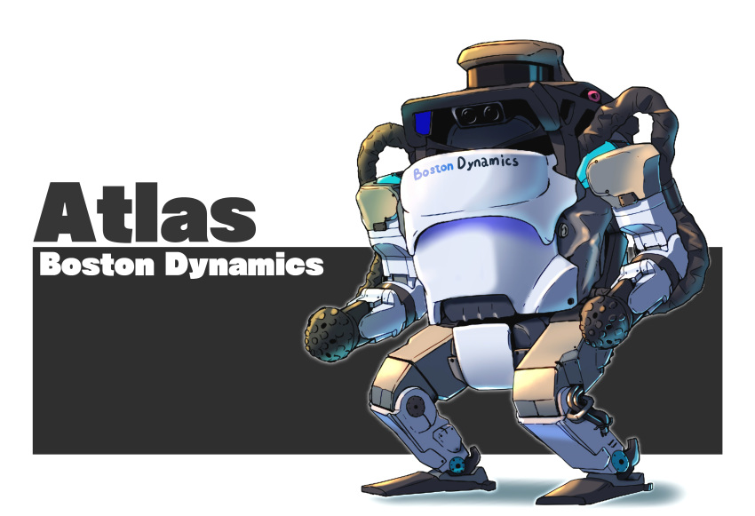 absurdres ag_00000 atlas_(boston_dynamics) boston_dynamics camera character_name chibi copyright_name highres joints looking_down no_eyes no_hands real_life robot robot_joints standing