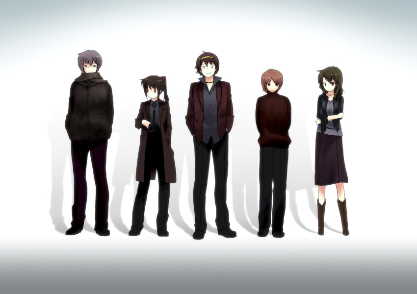 asahina_mitsuru casual genderswap ghost_in_the_shell ghost_in_the_shell_lineup ghost_in_the_shell_stand_alone_complex koizumi_itsuki koizumi_itsuki_(female) kyonko lineup ling_(cg_sky) nagato_yuki nagato_yuuki parody suzumiya_haruhi suzumiya_haruhi_no_yuuutsu suzumiya_haruhiko