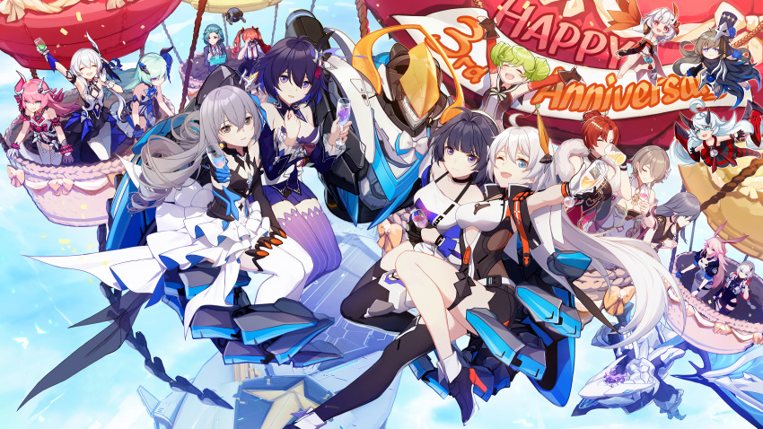 1065587906 6+girls absurdres animal_ears benares_(honkai_impact) blood_embrace bronya_zaychik chinese_clothes dragon fox_ears frederica_nikola_tesla fu_hua grey_hair highres honkai_(series) honkai_impact_3rd horns huge_filesize jingwei's_wings kallen_kaslana kiana_kaslana liliya_olenyeva lizelle_albert_einstein long_hair multiple_girls murata_himeko official_art pink_hair raiden_mei rita_rossweisse rozaliya_olenyeva seele_vollerei selune's_elegy short_hair silver_hair single_horn sirin smile tagme tail theresa_apocalypse waifu2x yae_sakura