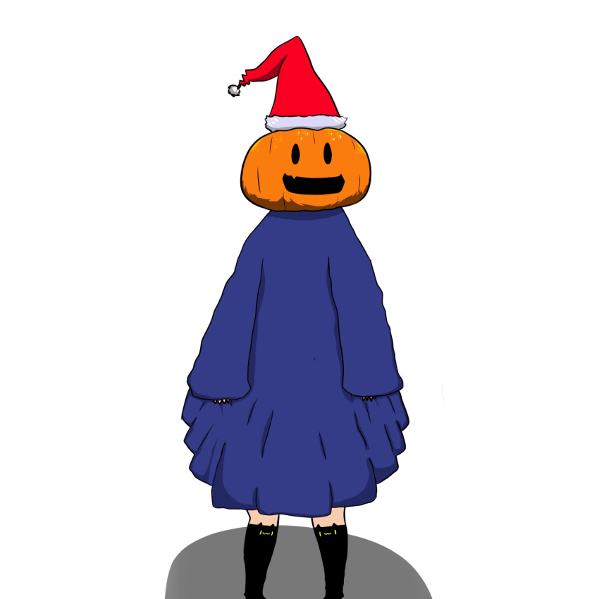 cat_socks christmas christmas_hat dress halloween highres pumpkin socks white_background