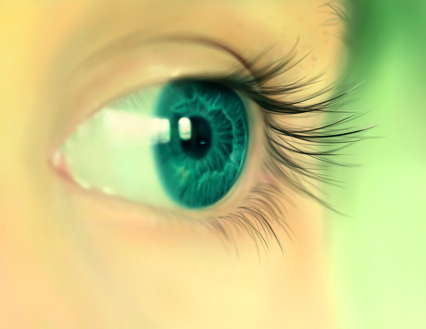 close-up eyelashes eyes gd._fengzi green highres realistic soft_focus
