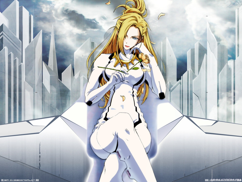 blonde_hair for_the_barrel mobile_suit_gundam petals qusco_ale