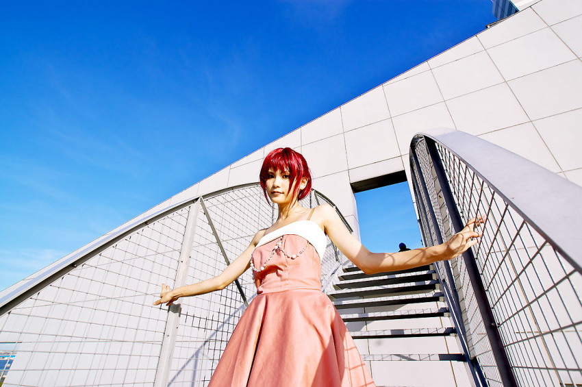 cosplay evening_gown hino_kahoko kiniro_no_corda kouzuki_suzuka photo redhead