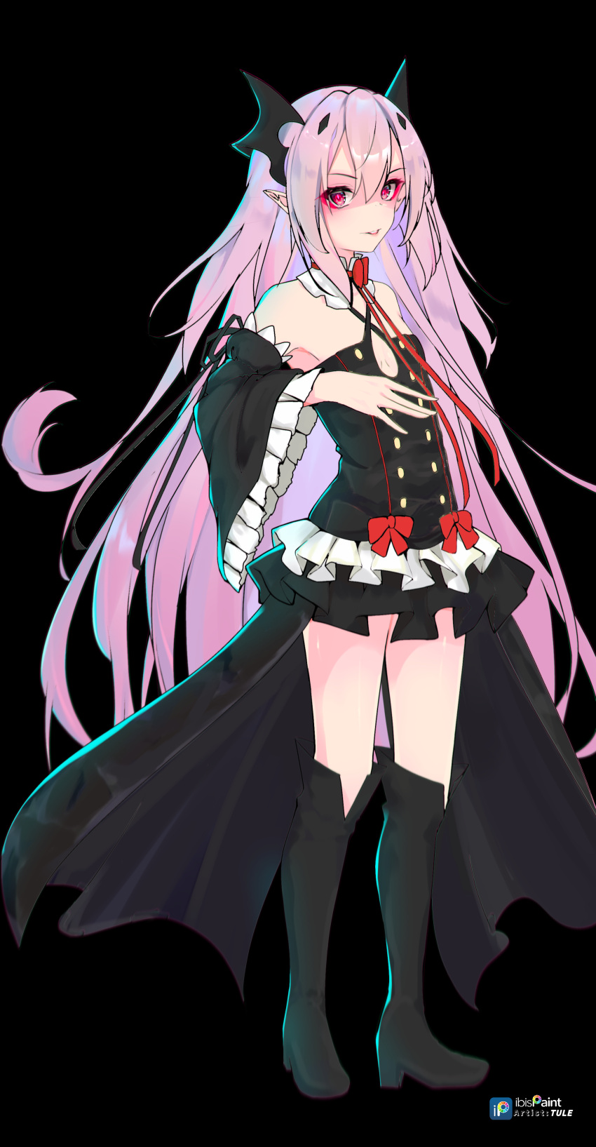 1girl absurdres boots highres krul_tepes owari_no_seraph user_zscp8725 vampire