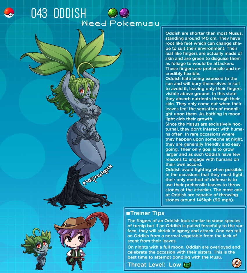 gen_1_pokemon highres kinkymation oddish pokemon tagme