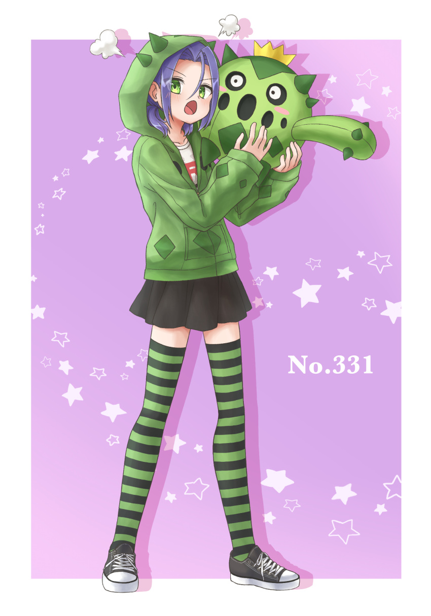 1boy cacnea crossdressinging gen_3_pokemon highres james_(pokemon) pokemon pokemon_(creature) team_rocket tsukimiya_0711