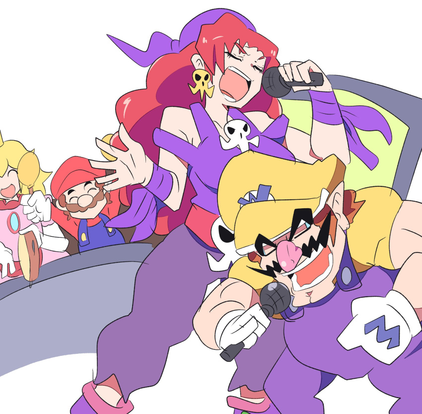 captain_syrup chicken_rib highres mario princess_peach redhead tags: wario wario_land