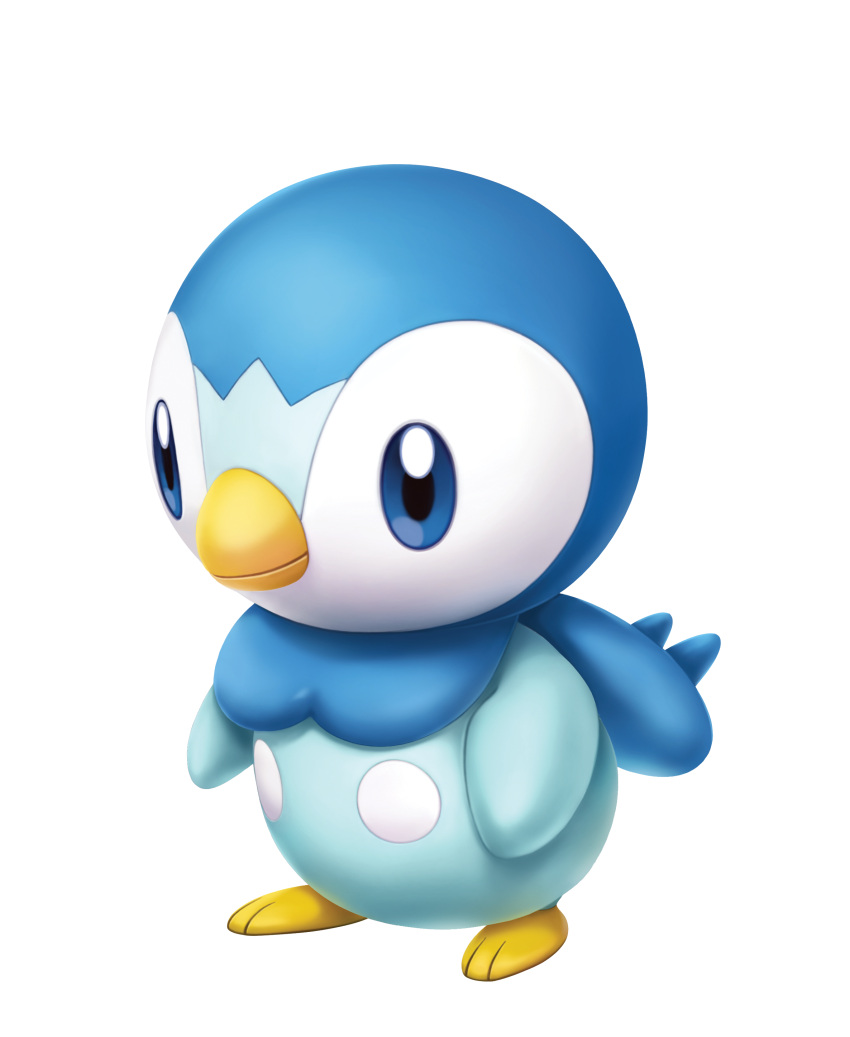 3d absurdres animal_focus artist_request blue_eyes closed_mouth gen_4_pokemon highres no_humans official_art outline piplup pokemon pokemon_(creature) pokemon_bdsp solo standing third-party_source transparent_background white_outline