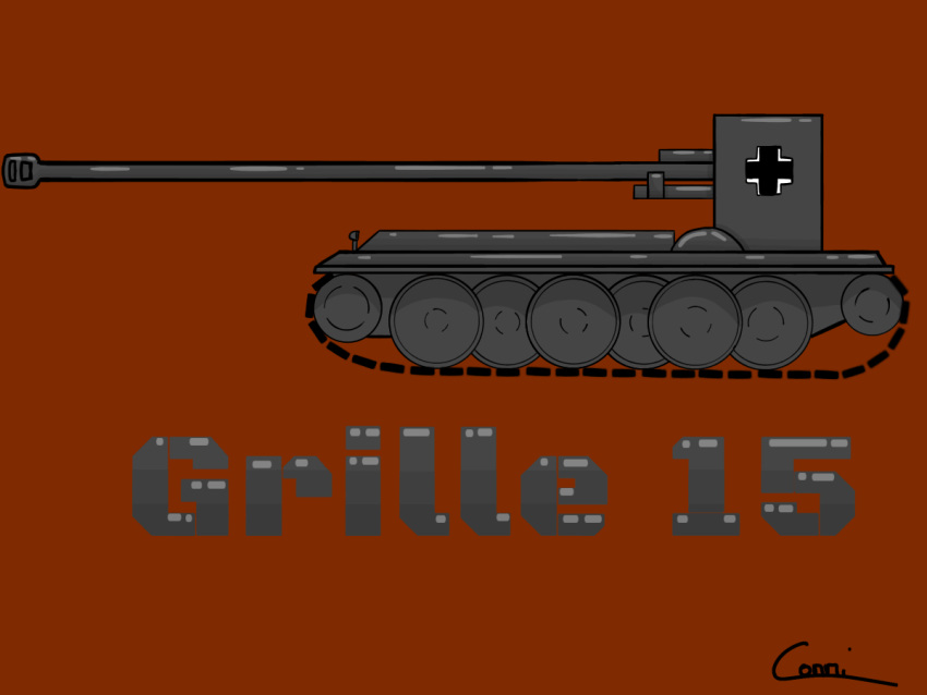 german_tank grille15 tank war_machine wwii