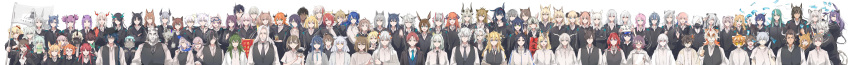 6+boys 6+girls absurdres alternate_costume amiya_(arknights) amiya_(guard)_(arknights) angelina_(arknights) animal_ears ansel_(arknights) arknights artist_request aunt_and_niece beagle_(arknights) blaze_(arknights) blemishine_(arknights) brother_and_sister ch'en_(arknights) character_request cliffheart_(arknights) courier_(arknights) crownslayer_(arknights) dobermann_(arknights) doctor_(arknights) everyone exusiai_(arknights) eyjafjalla_(arknights) fang_(arknights) feater_(arknights) group_picture gummy_(arknights) hellagur_(arknights) hibiscus_(arknights) highres hoshiguma_(arknights) ifrit_(arknights) incredibly_absurdres jessica_(arknights) kal'tsit_(arknights) kroos_(arknights) lappland_(arknights) lava_(arknights) liskarm_(arknights) long_image matterhorn_(arknights) multiple_boys multiple_girls nearl_(arknights) nian_(arknights) nightingale_(arknights) orchid_(arknights) platinum_(arknights) popukar_(arknights) pramanix_(arknights) projekt_red_(arknights) purgatory_(arknights) saria_(arknights) shaw_(arknights) shining_(arknights) siblings siege_(arknights) silence_(arknights) silverash_(arknights) sisters skadi_(arknights) sora_(arknights) talulah_(arknights) tenzin_(arknights) texas_(arknights) w_(arknights) whislash_(arknights) wide_image