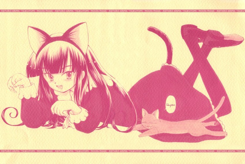 cat cat_ears cat_girl hazuki_(tsukuyomi) hazuki_luna nekomimi tsukiyomi_moon_phase