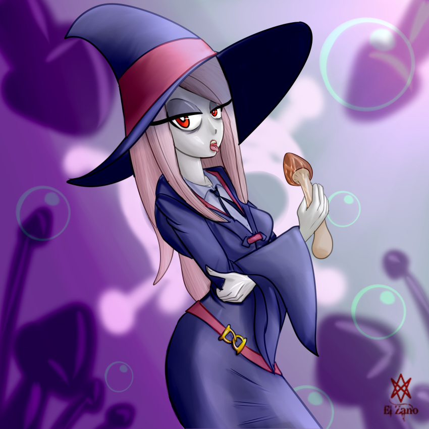 absurdres biting highres huge_filesize little_witch_academia mushroom poison witch