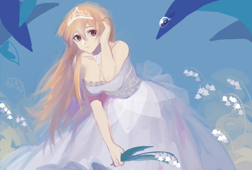 1girl jian_dian_jia_zi tenjouin_asuka wedding_dress yuu-gi-ou yuu-gi-ou_gx