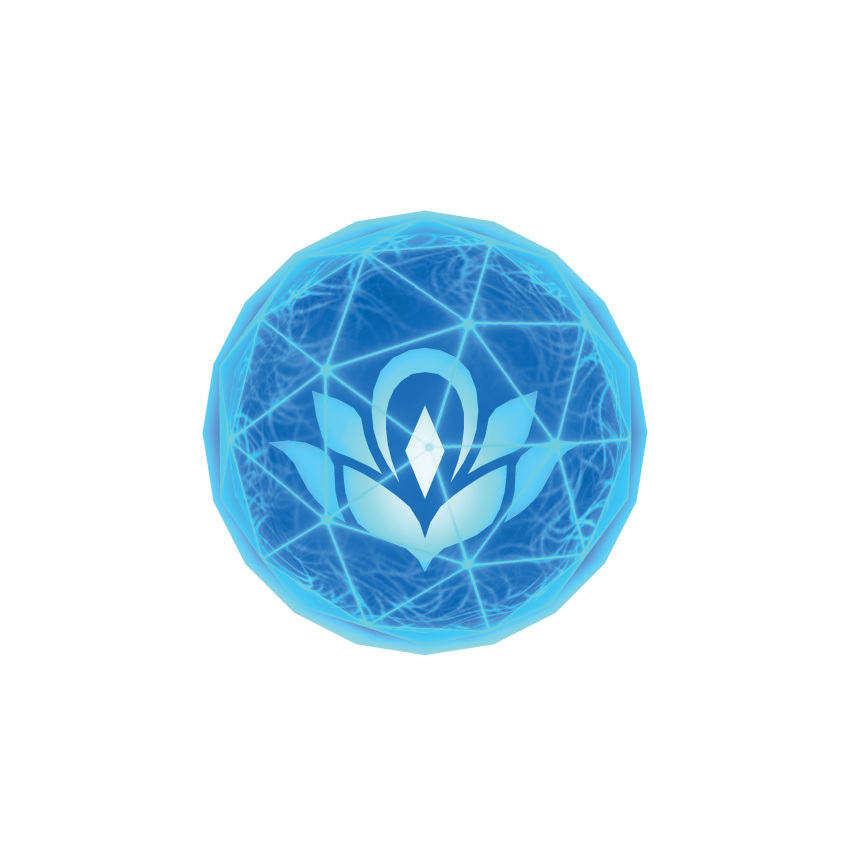 artist_request blue_theme diamond_(shape) flower_(symbol) game_model highres illumina_orb new_pokemon_snap no_humans official_art orb pokemon pokemon_(game) transparent_background