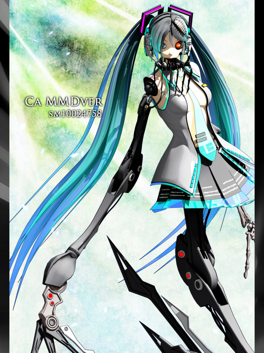 android calne_ca cosplay deino hatsune_miku hatsune_miku_(cosplay) highres karune_cl maeda_koutarou mechanical mikumikudance original vocaloid