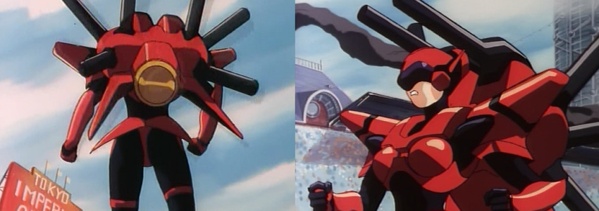 1990s_(style) brooke_(moldiver) mecha mecha_suit moldiver pantyshot screencap