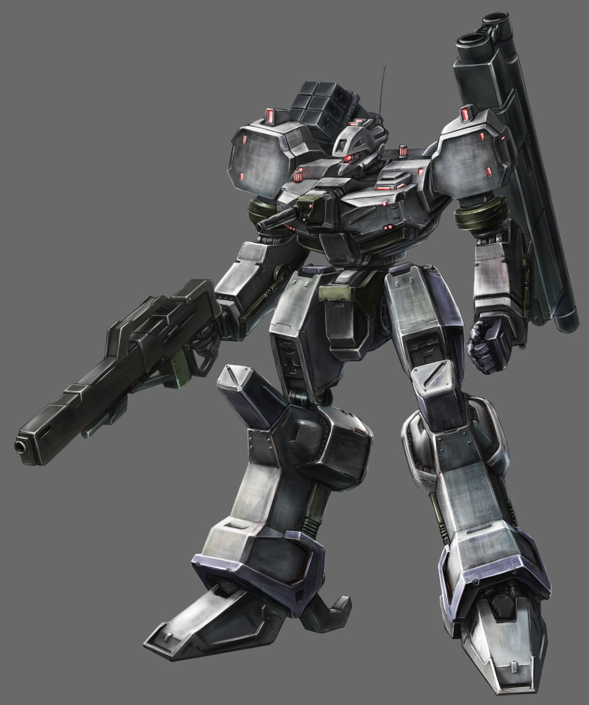 armored_core gun highres holding holding_gun holding_weapon mecha no_humans sidehiwinder solo weapon