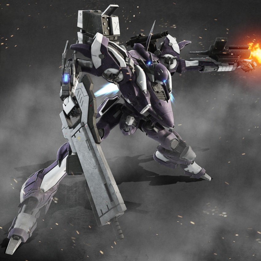 absurdres armored_core henry1025 highres holding holding_weapon mecha no_humans solo weapon