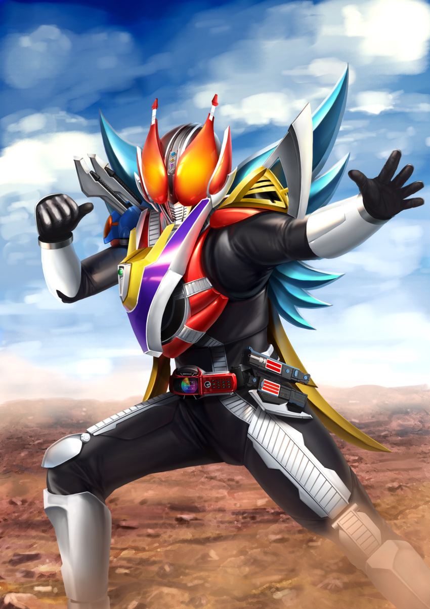 highres hokuto_shinken kamen_rider kamen_rider_den-o kamen_rider_den-o_(series) pose