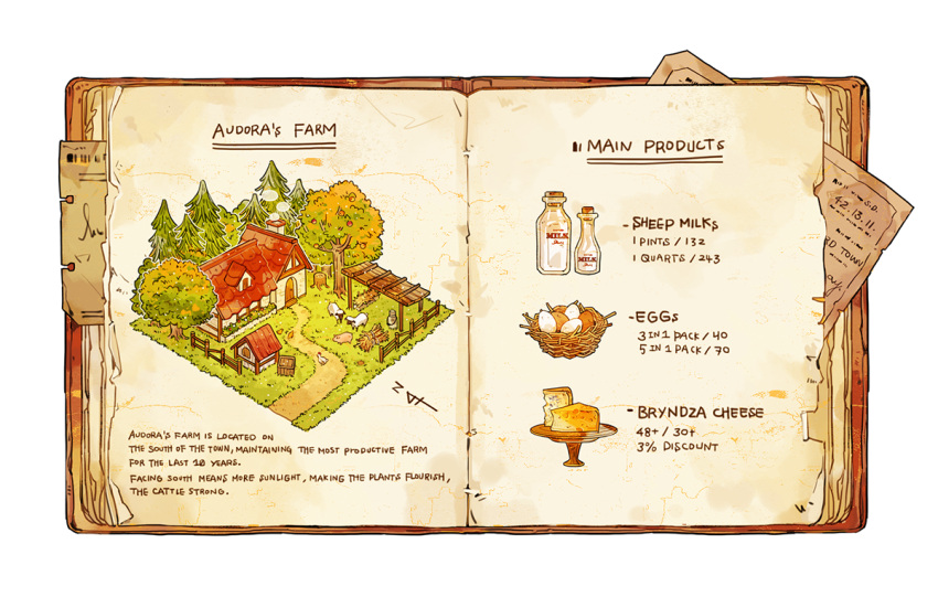 animal bird book bottle cheese chicken chimney commentary cyannism egg english_commentary english_text food forest grass hay house milk nature nest no_humans open_book original path pig sheep simple_background smoke tree tree_stump white_background