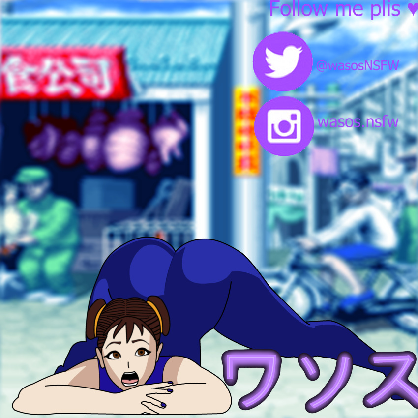 1girl absurdres brown_hair chun-li drawing highres md5_mismatch open_mouth paint painting resolution_mismatch self_upload solo source_smaller street_fighter