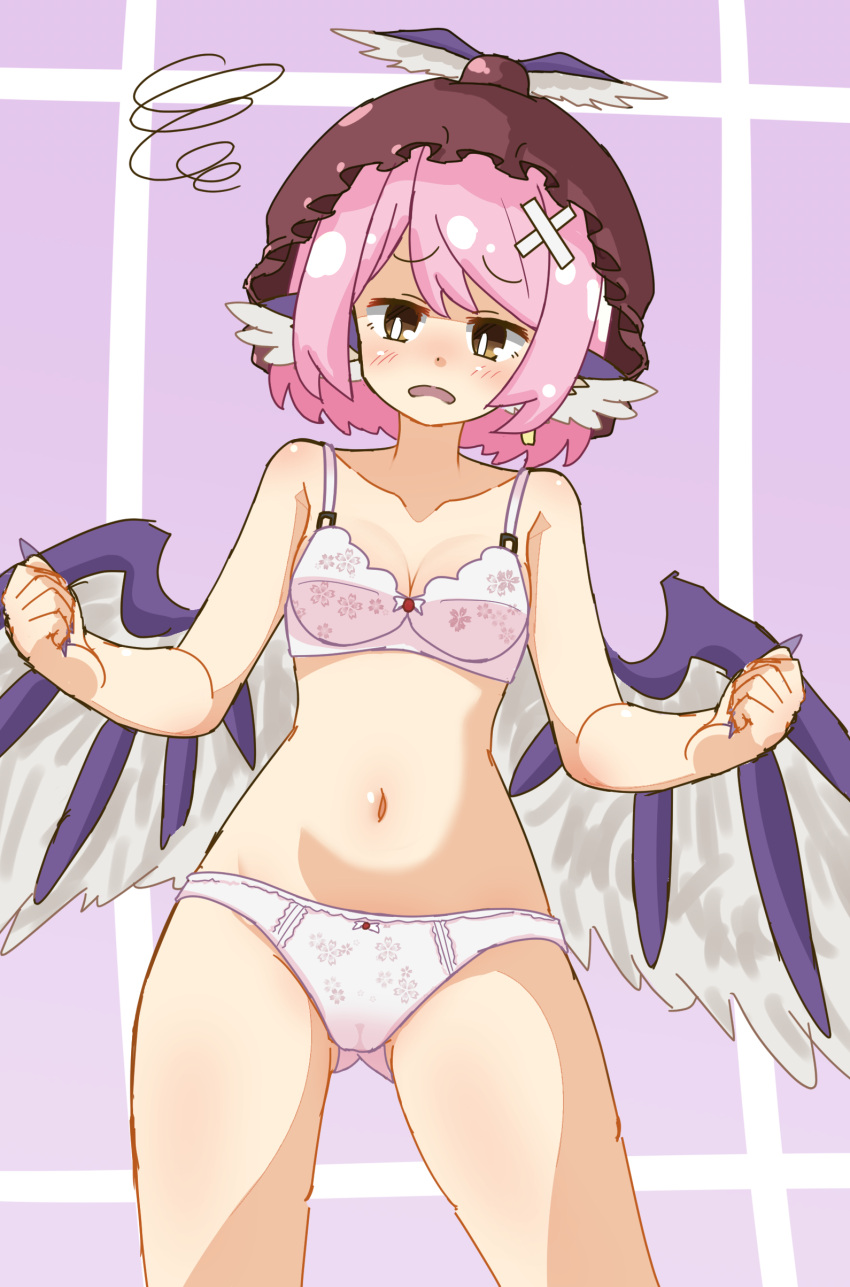 absurdres bandaid bra breasts highres mystia_lorelei panties touhou underwear