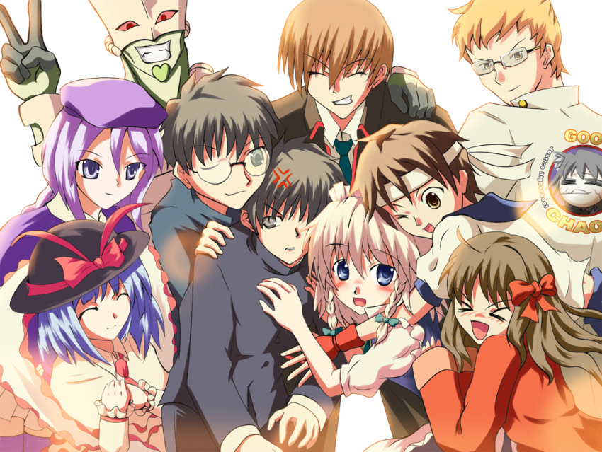 arima_miyako character_request crossover izayoi_sakuya jojo_no_kimyou_na_bouken kagami_kyousuke kasugano_sakura melty_blood mugen_(game) nagae_iku nanaya_shiki nekoarc_chaos rival_schools sion_eltnam_atlasia street_fighter the_world tohno_shiki touhou tsukihime