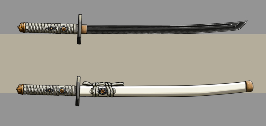 black_background commentary_request highres katana no_humans original sheath sheathed simple_background still_life sword tony2001 weapon weapon_focus