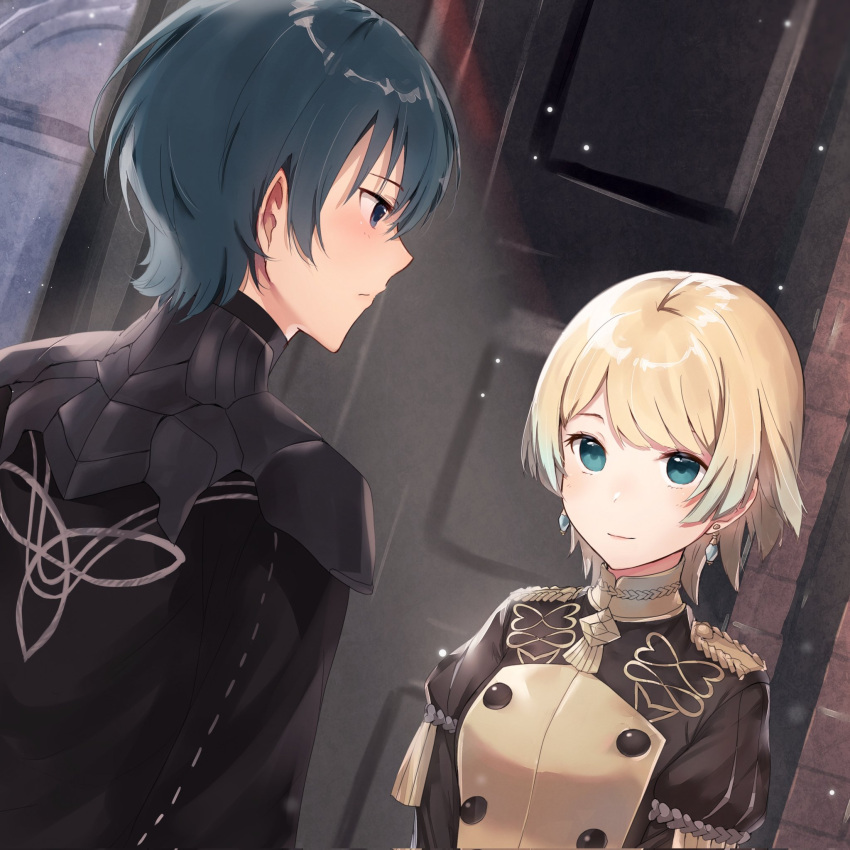 1boy 1girl byleth_(fire_emblem) byleth_eisner_(male) fire_emblem fire_emblem:_three_houses fire_emblem_heroes fjorm_(fire_emblem) garreg_mach_monastery_uniform haru_(nakajou-28) highres