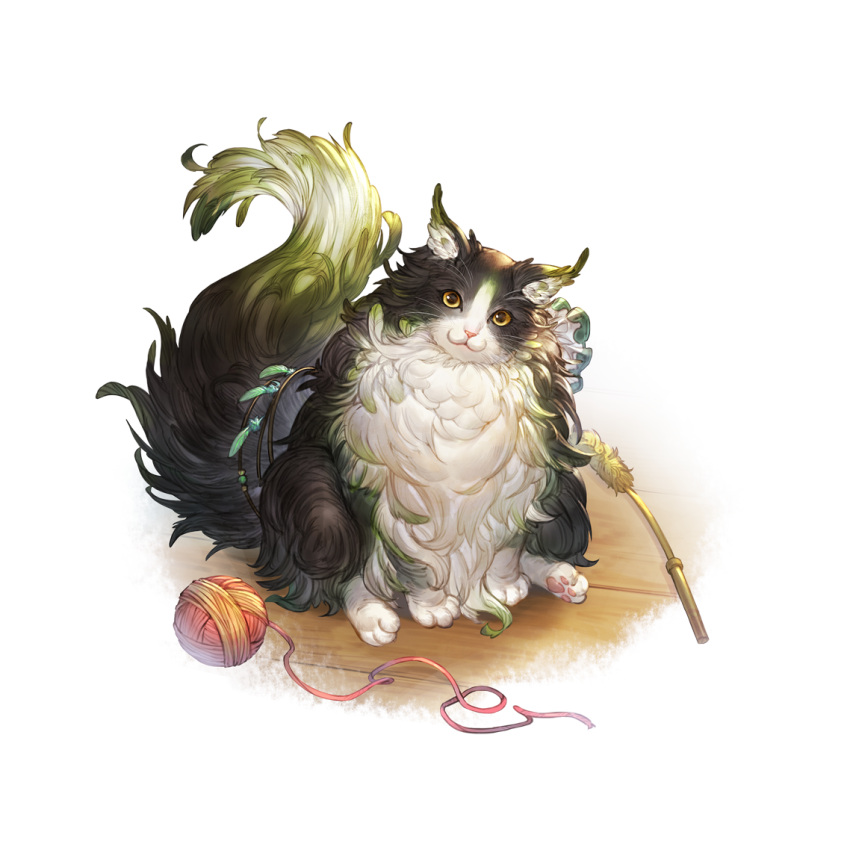 animal animal_focus cat cat_teaser ewiyar_(granblue_fantasy) granblue_fantasy no_humans official_art transparent_background