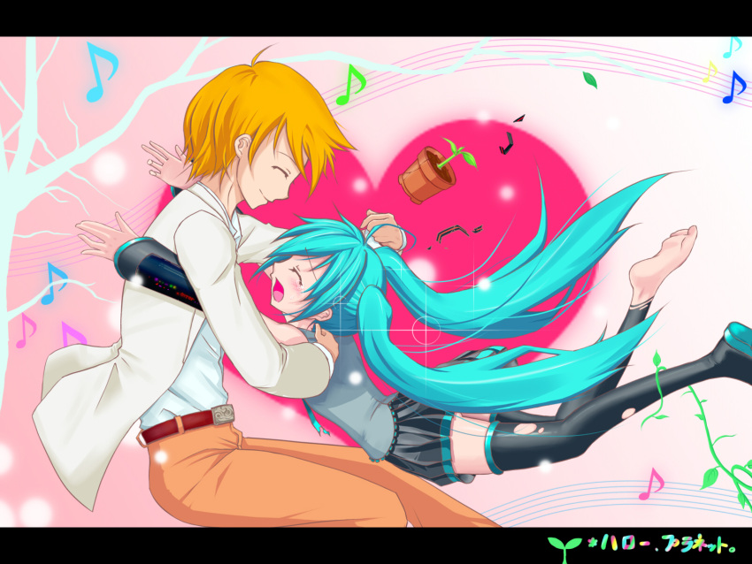 hatsune_miku tagme thigh-highs vocaloid