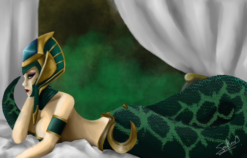 cassiopeia_du_couteau highres lamia league_of_legends monster_girl tagme