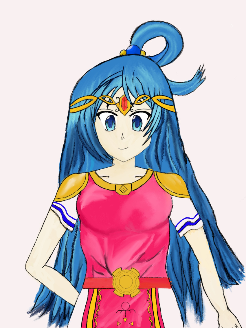 aqua_(konosuba) blue_eyes highres kono_subarashii_sekai_ni_shukufuku_wo! princess_zelda princess_zelda_(cosplay) the_legend_of_zelda the_legend_of_zelda:_a_link_between_worlds